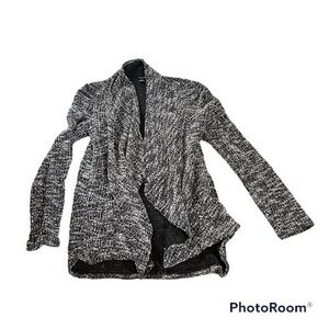 Black knit club Monaco water fall cardigan